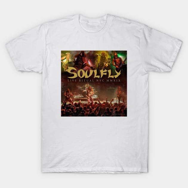 Soulfly Live Ritual Nyc Mmxix Album Cover T-Shirt by fancyjan